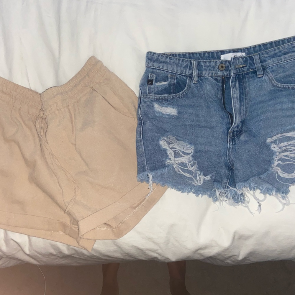 Kancan Shorts Distressed/ Drawstring - image 1